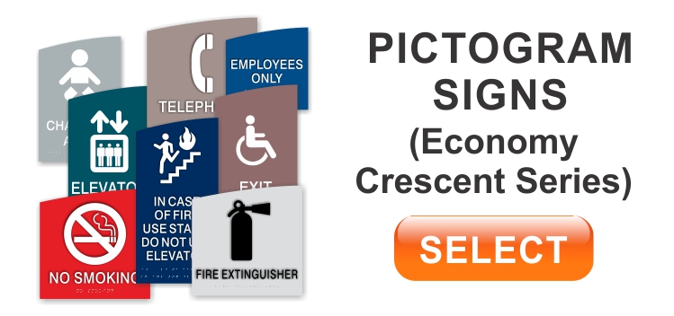 crescent economy pictogram signs